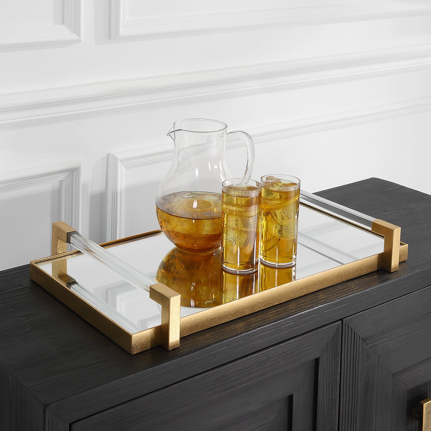 Uttermost 18083 Deki Gold Mirrored Tray