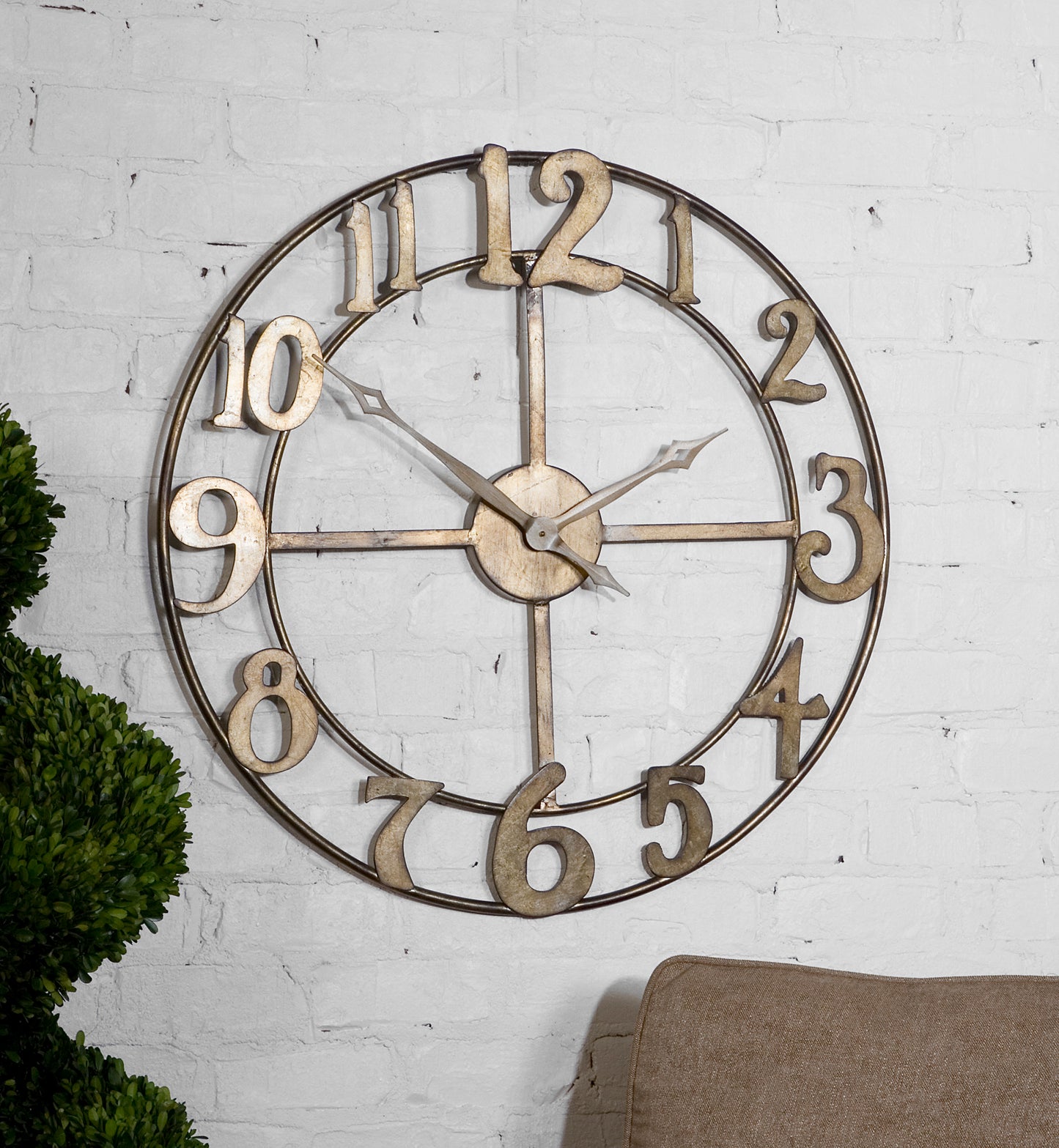 Uttermost 06681 Delevan 32" Metal Wall Clock