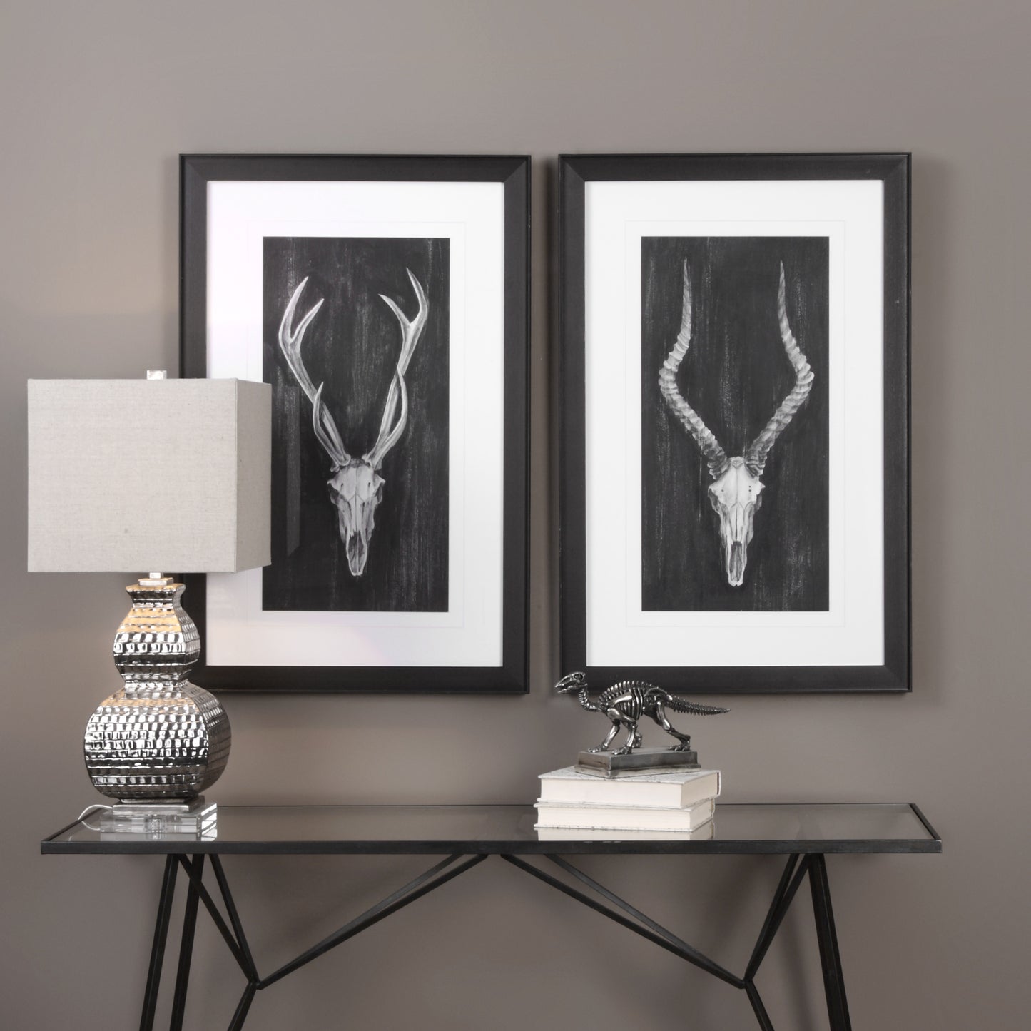 Uttermost 33648 Rustic European Mounts Prints S/2
