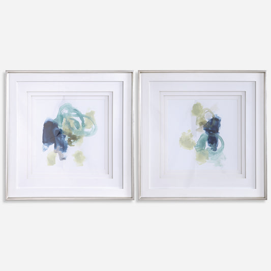 Uttermost 41598 Integral Motion Framed Prints, Set/2