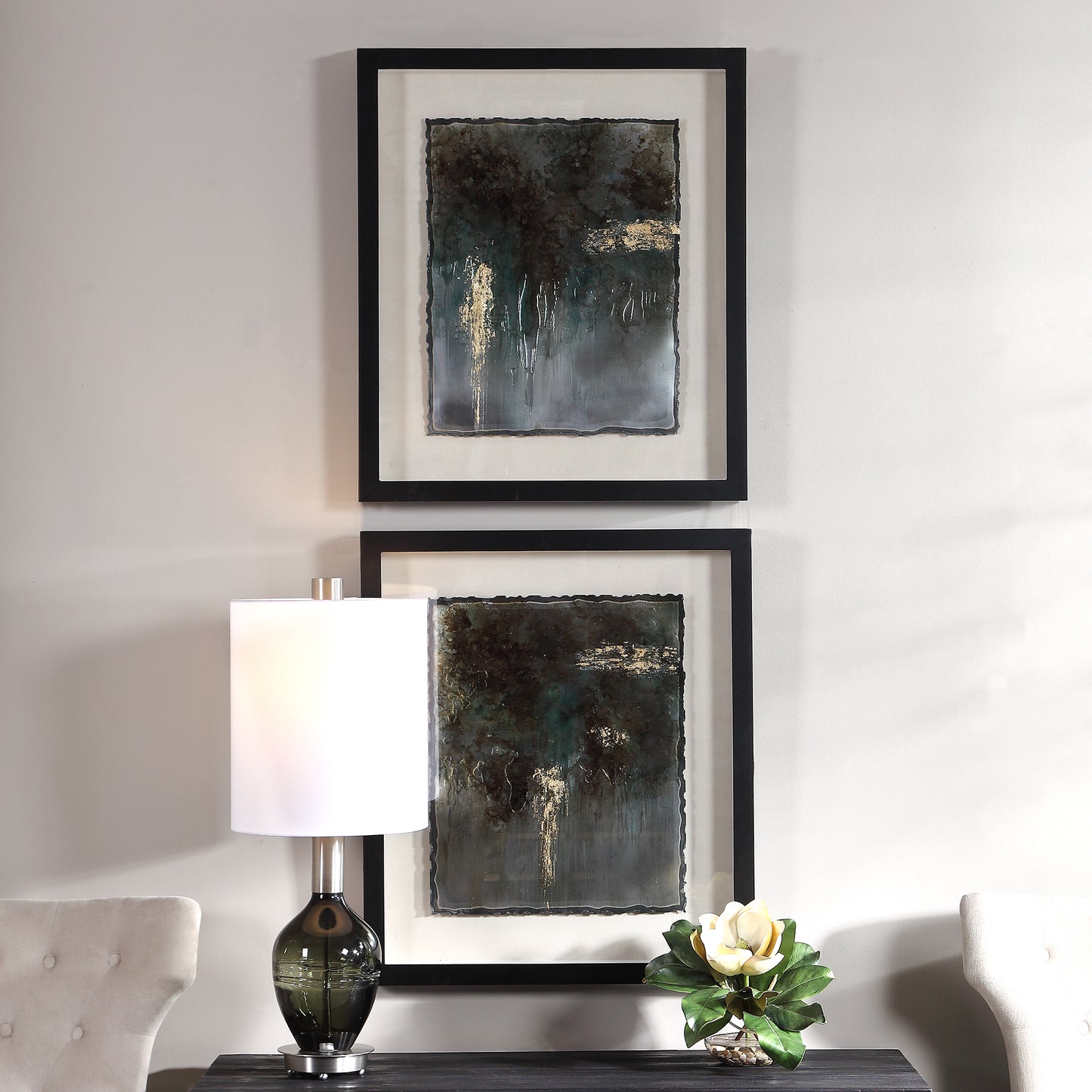 Uttermost 35366 Rustic Patina Framed Prints, Set/2