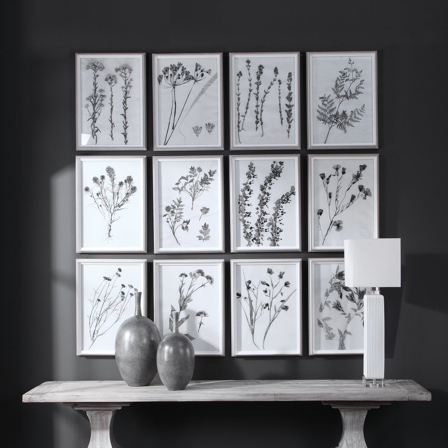 Uttermost 33713 Contemporary Botanicals Framed Prints, S/12