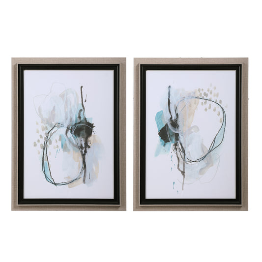 Uttermost 33718 Force Reaction Abstract Prints, S/2