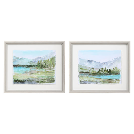 Uttermost 33719 Plein Air Reservoir Watercolor Prints, S/2