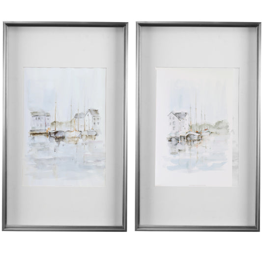 Uttermost 33714 New England Port Framed Prints, S/2