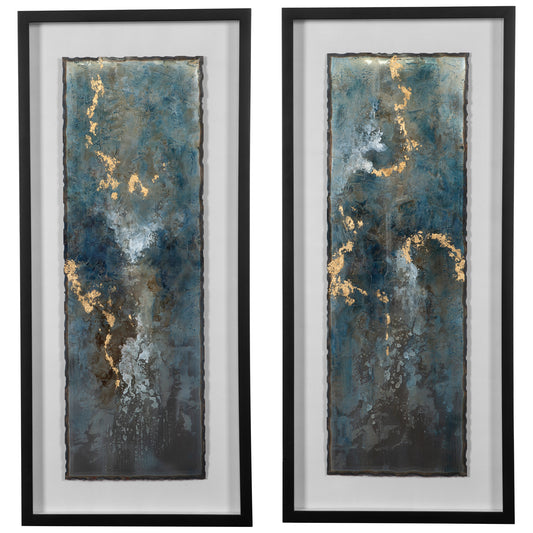 Uttermost 41434 Glimmering Agate Abstract Prints, S/2