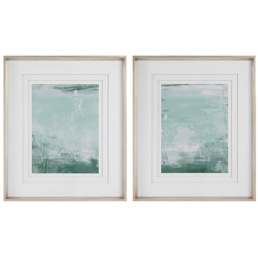 Uttermost 41439 Coastal Patina Modern Framed Prints, S/2
