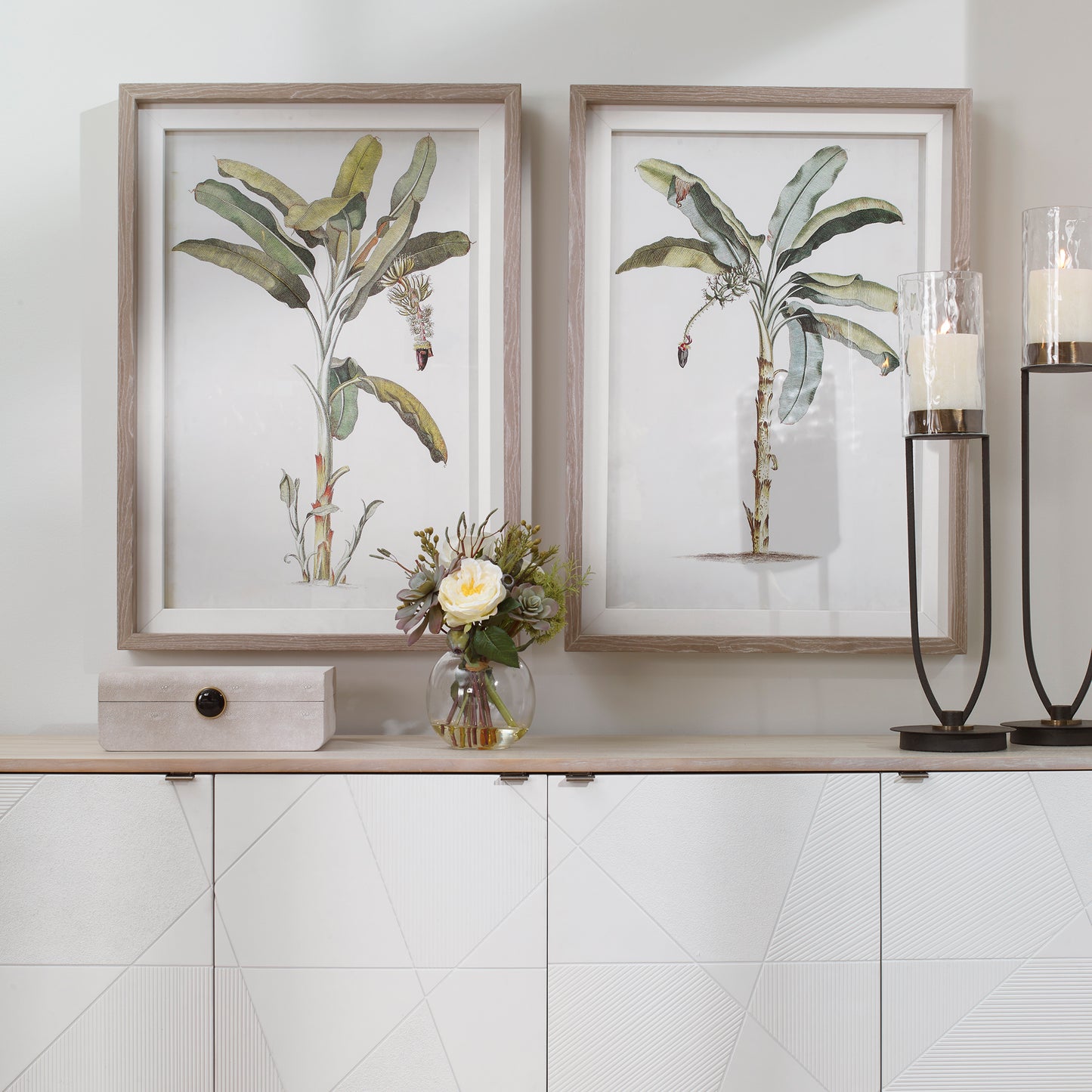 Uttermost 41446 Banana Palm Framed Prints, Set/2