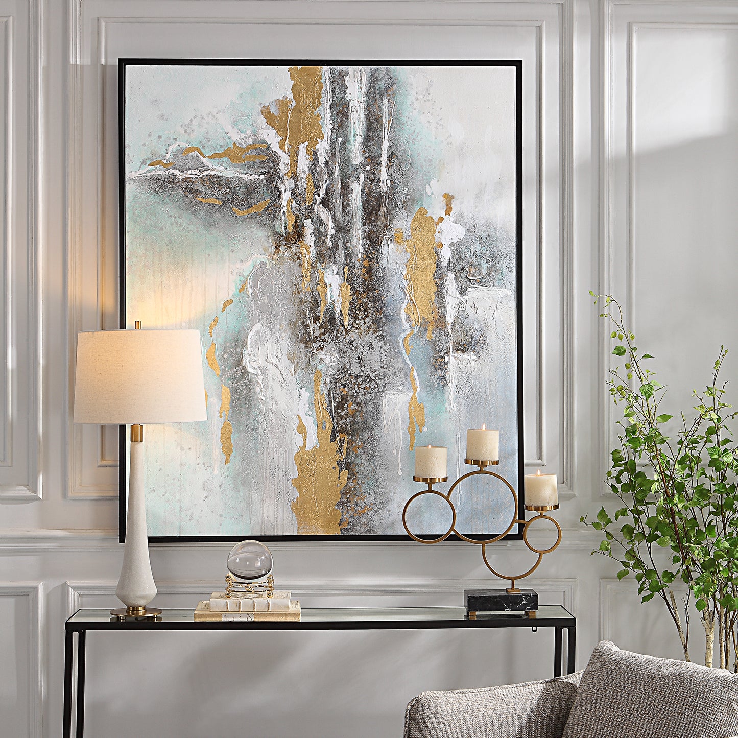 Uttermost 41462 Mountain Mist Hand Painted Canvas