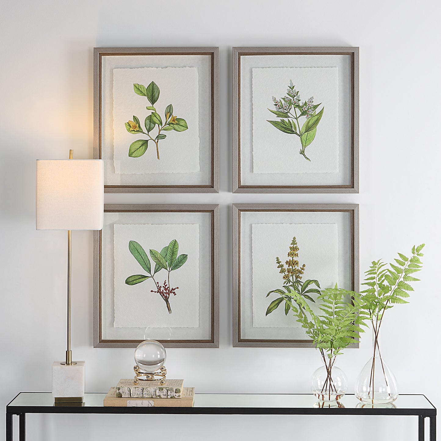 Uttermost 41461 Wildflower Study Framed Prints, S/4
