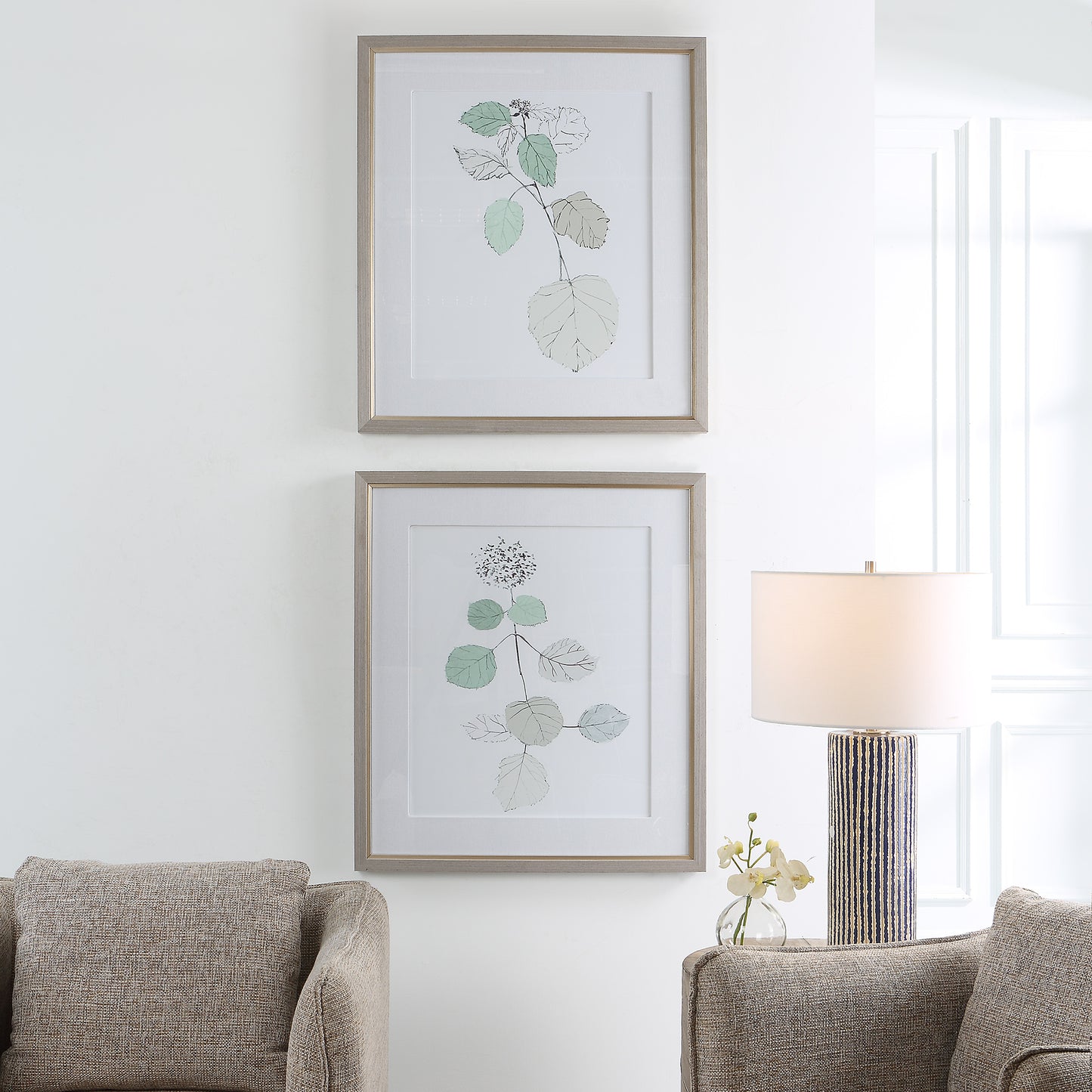 Uttermost 41467 Come What May Framed Prints, S/2