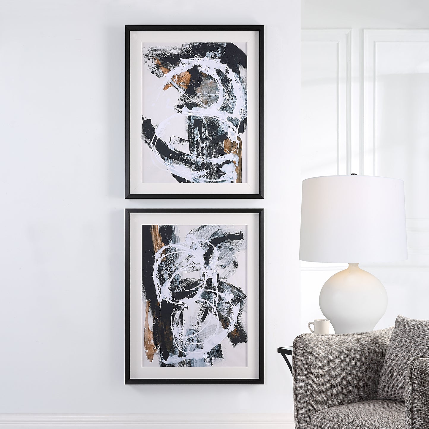 Uttermost 32265 Winterland Abstract Prints, Set/2