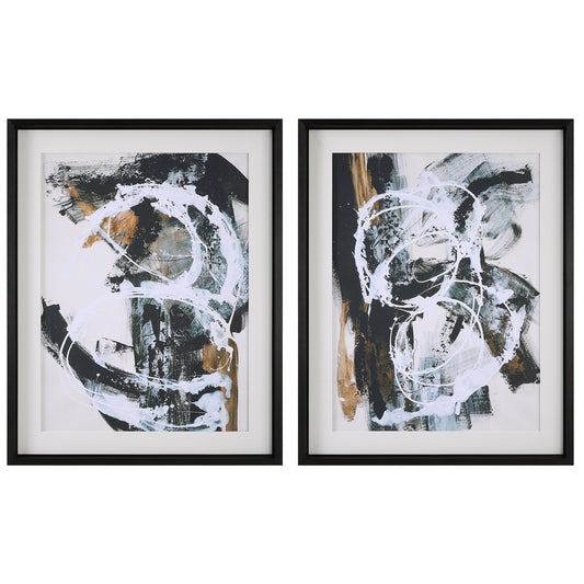 Uttermost 32265 Winterland Abstract Prints, Set/2
