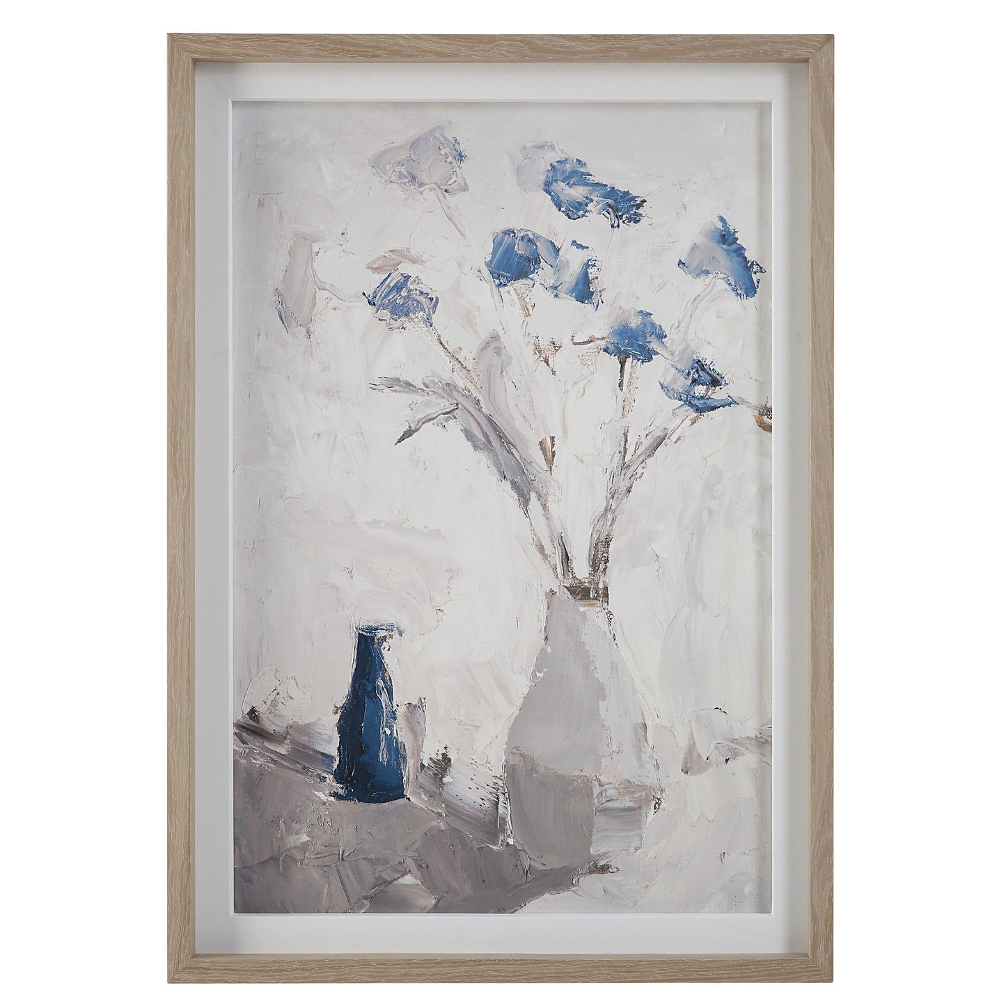 Uttermost 32287 Blue Flowers In Vase Framed Print