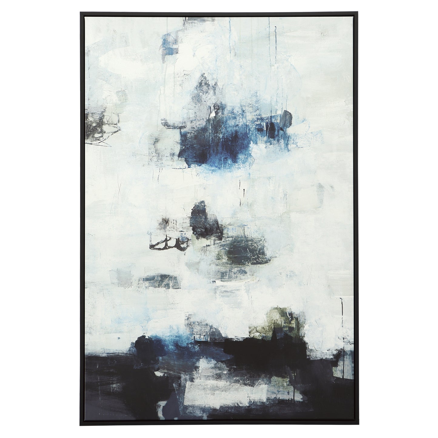 Uttermost 32306 Black And Blue Framed Abstract Art