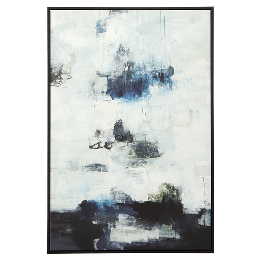 Uttermost 32306 Black And Blue Framed Abstract Art