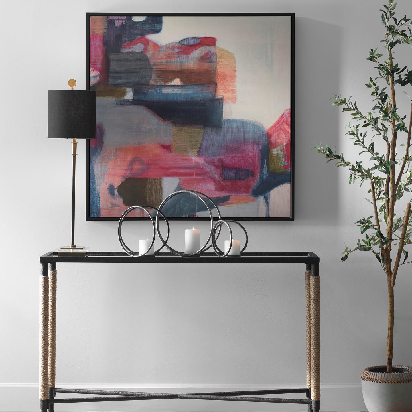 Uttermost 32308 Geranium And Ginger Abstract Art