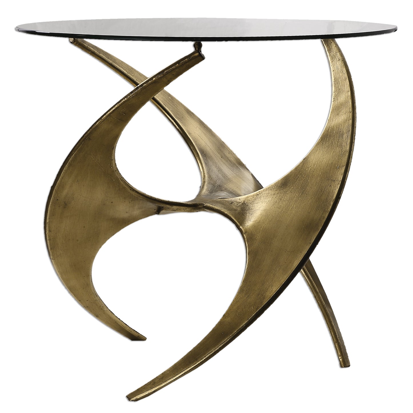 Uttermost 24516 Graciano Glass Side Table