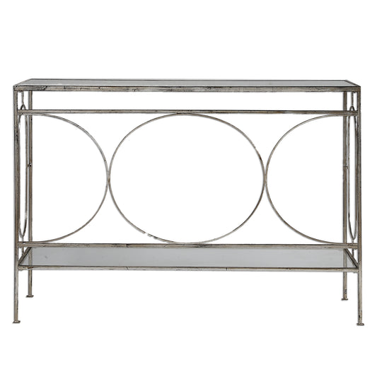 Uttermost 24541 Luano Silver Console Table