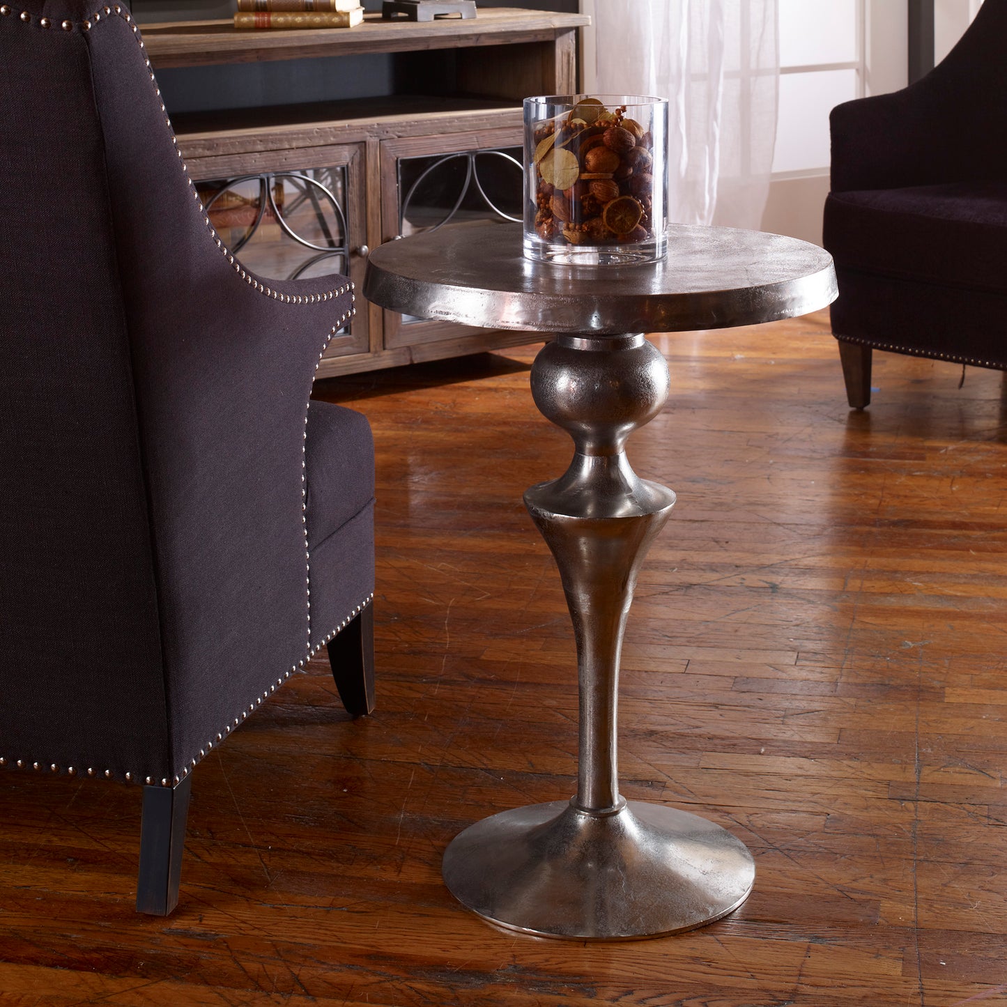 Uttermost 25036 Noland Aluminum Accent Table