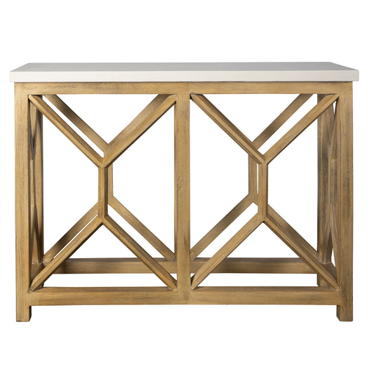 Uttermost 25811 Catali Ivory Stone Console Table