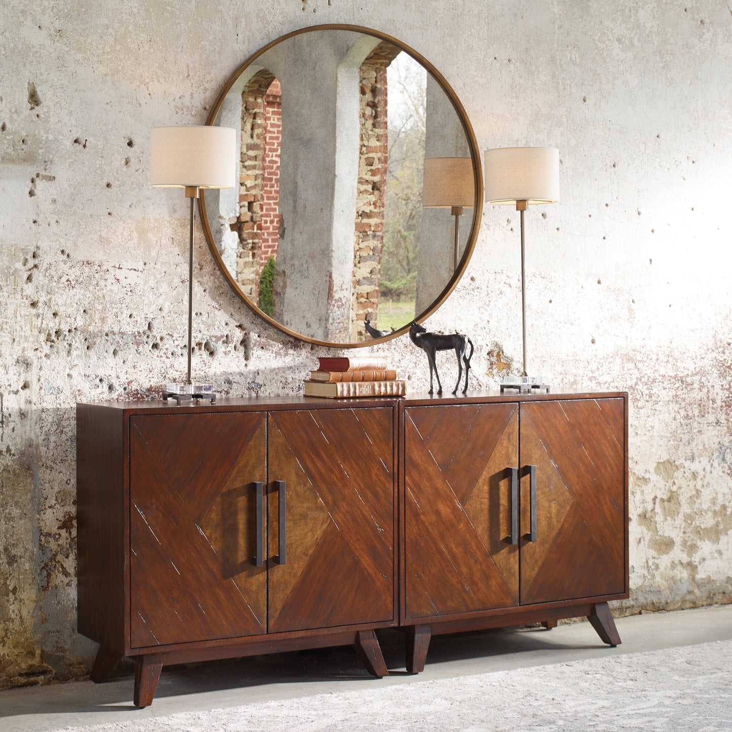 Uttermost 25835 Liri Mid-Century Accent Cabinet
