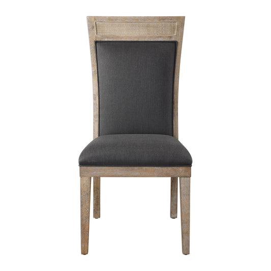 Uttermost 23440 Encore Dark Gray Armless Chair