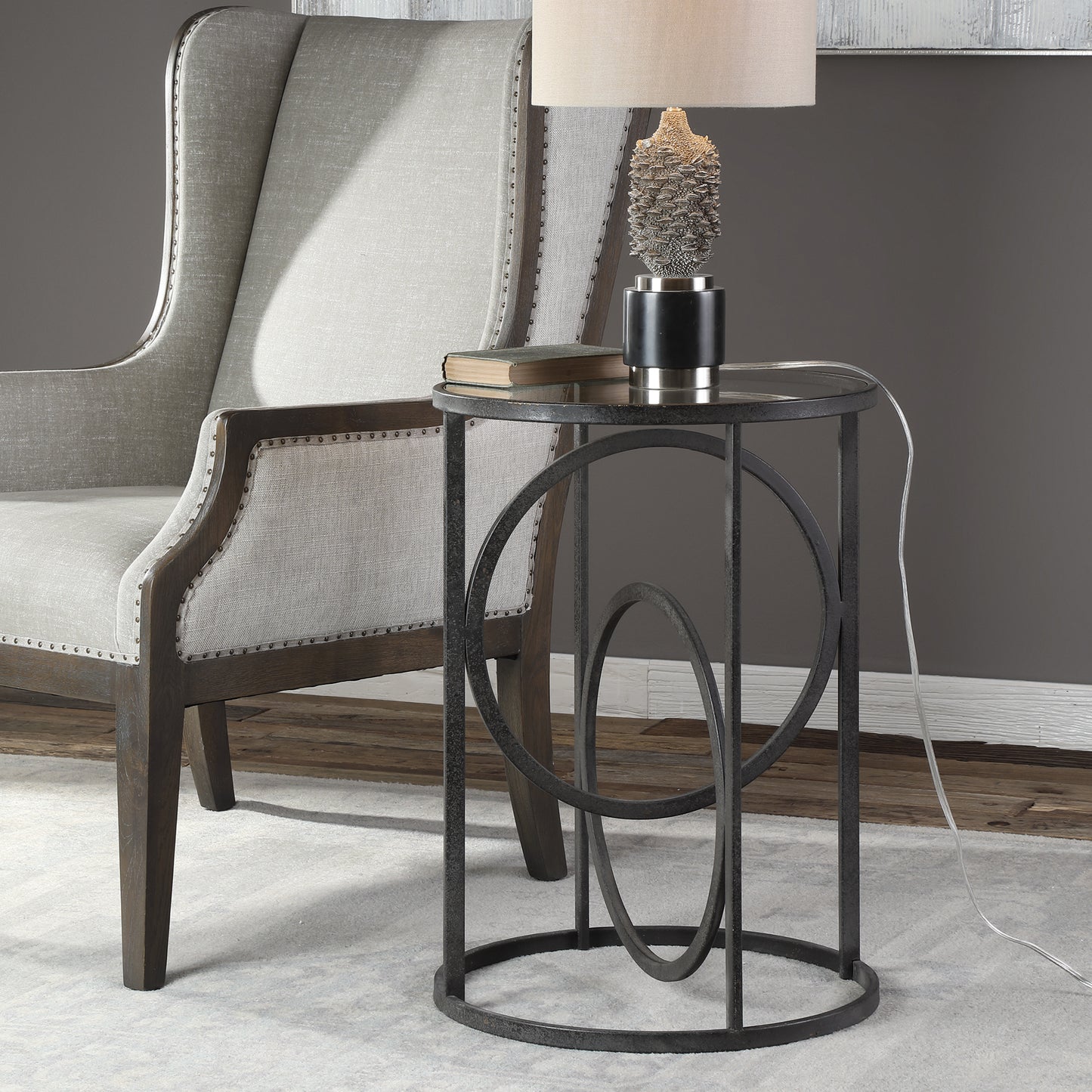 Uttermost 24809 Lucien Iron Accent Table