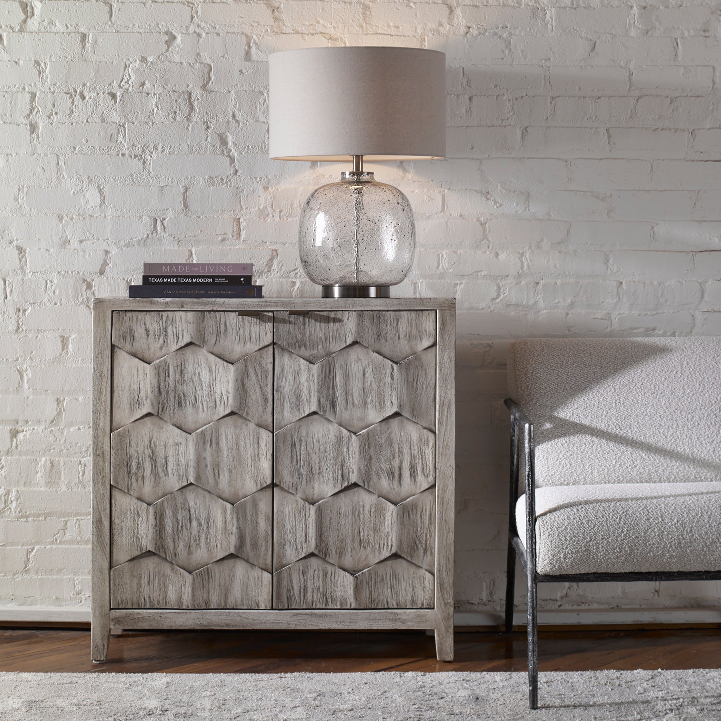 Uttermost 25862 Catori Smoked Ivory Console Cabinet