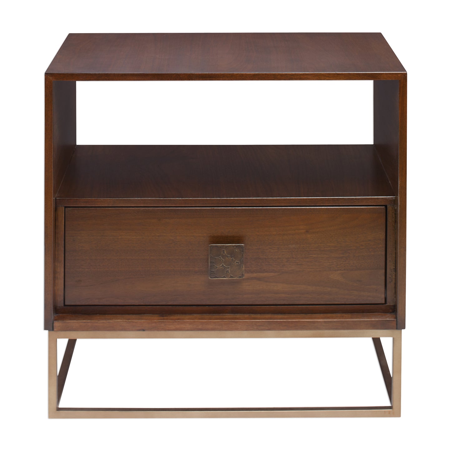 Uttermost 25318 Bexley Walnut Side Table