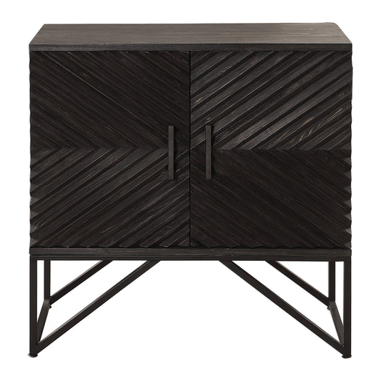 Uttermost 24840 Zadie Ebony Accent Cabinet