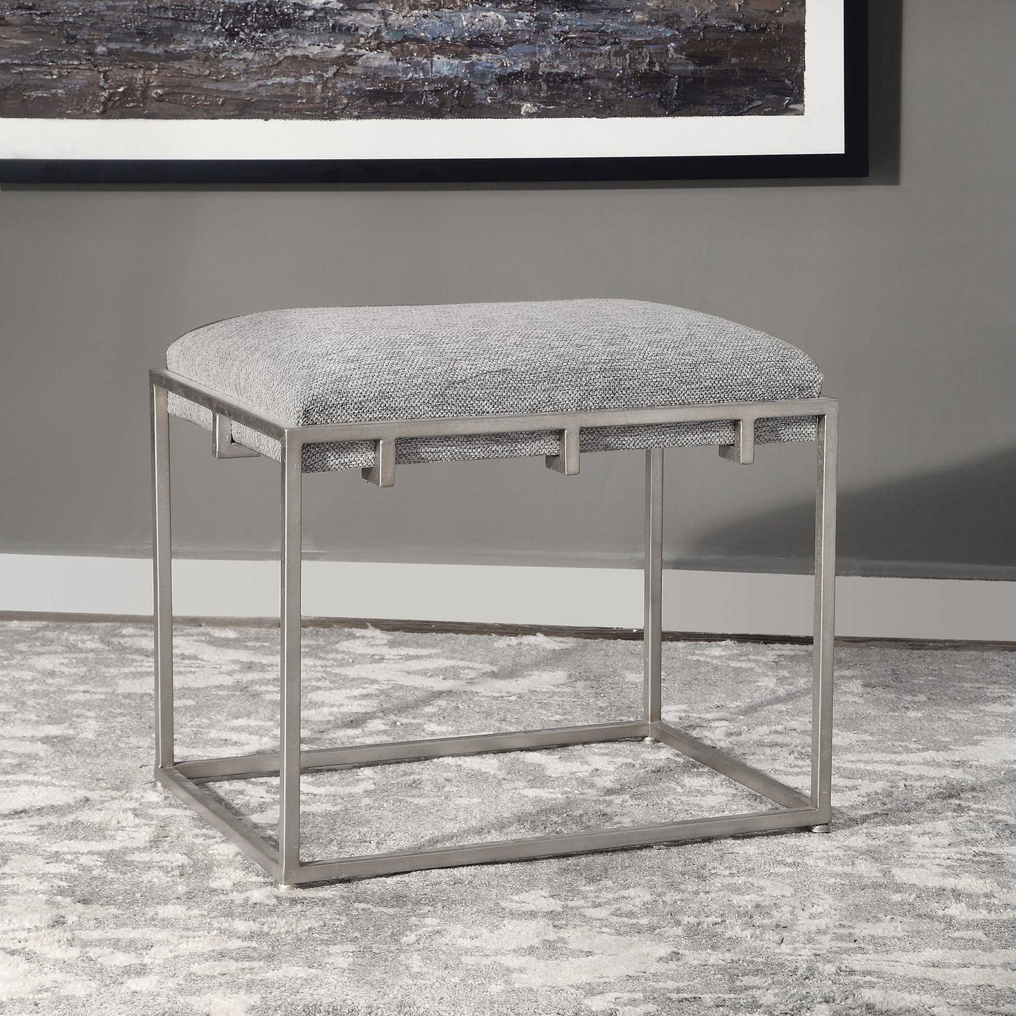 Uttermost 23471 Edie Silver Small Bench