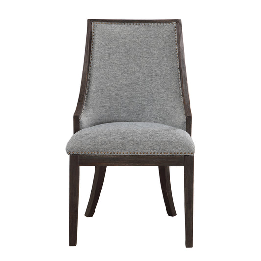 Uttermost 23481 Janis Ebony Accent Chair