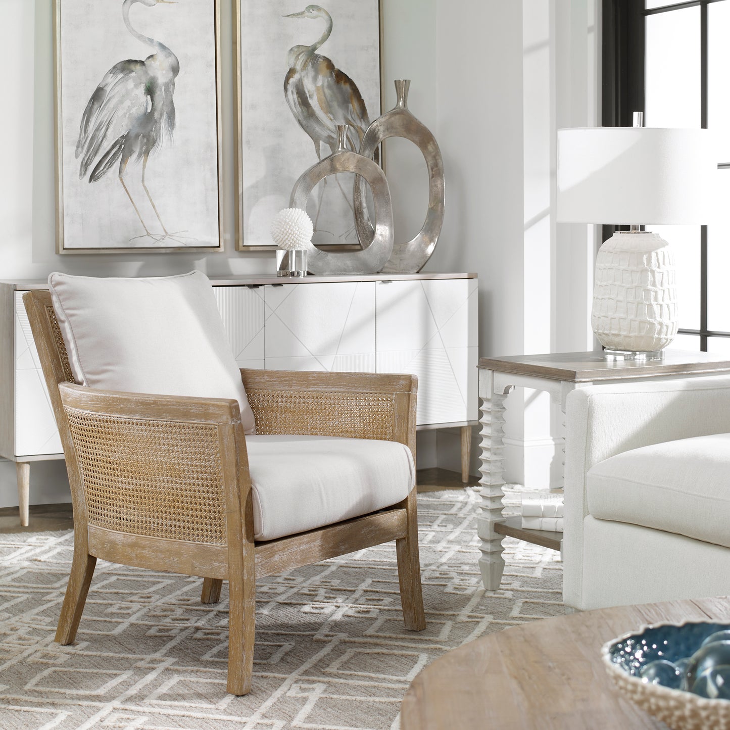 Uttermost 23461 Encore Natural Armchair