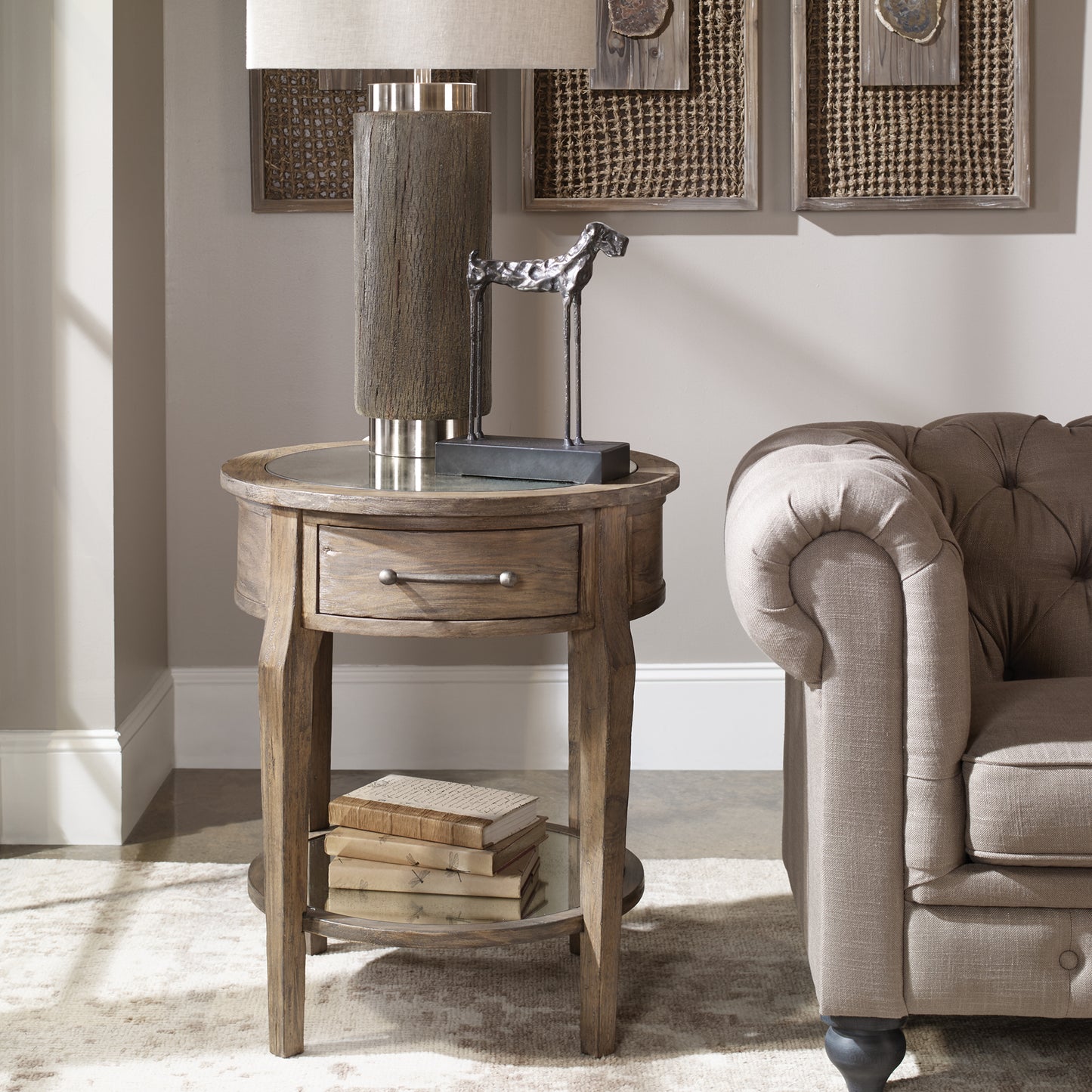 Uttermost 25418 Raelynn Wood Lamp Table