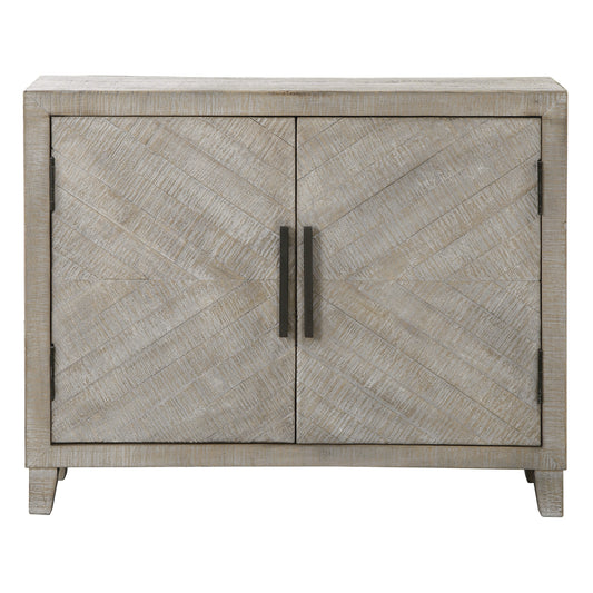 Uttermost 24873 Adalind White Washed Accent Cabinet
