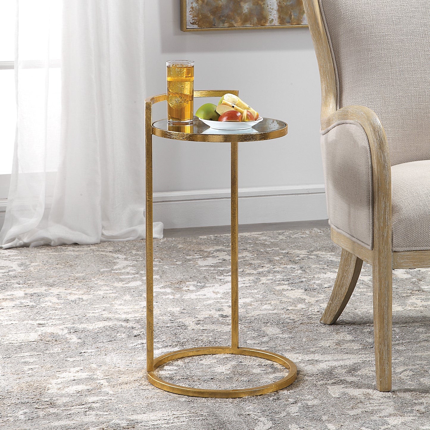 Uttermost 24886 Cailin Gold Accent Table