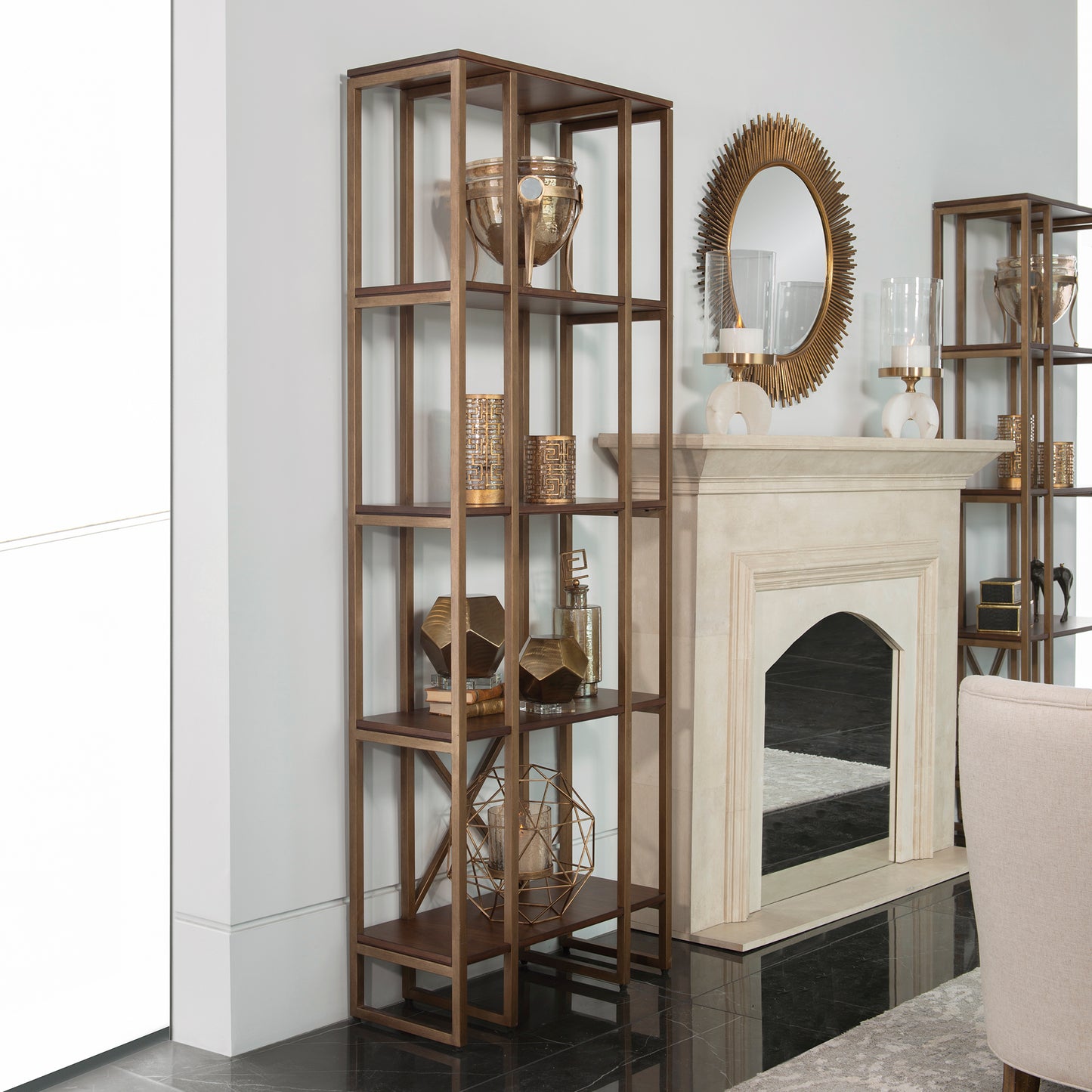 Uttermost 25347 Karishma Antique Gold Etagere