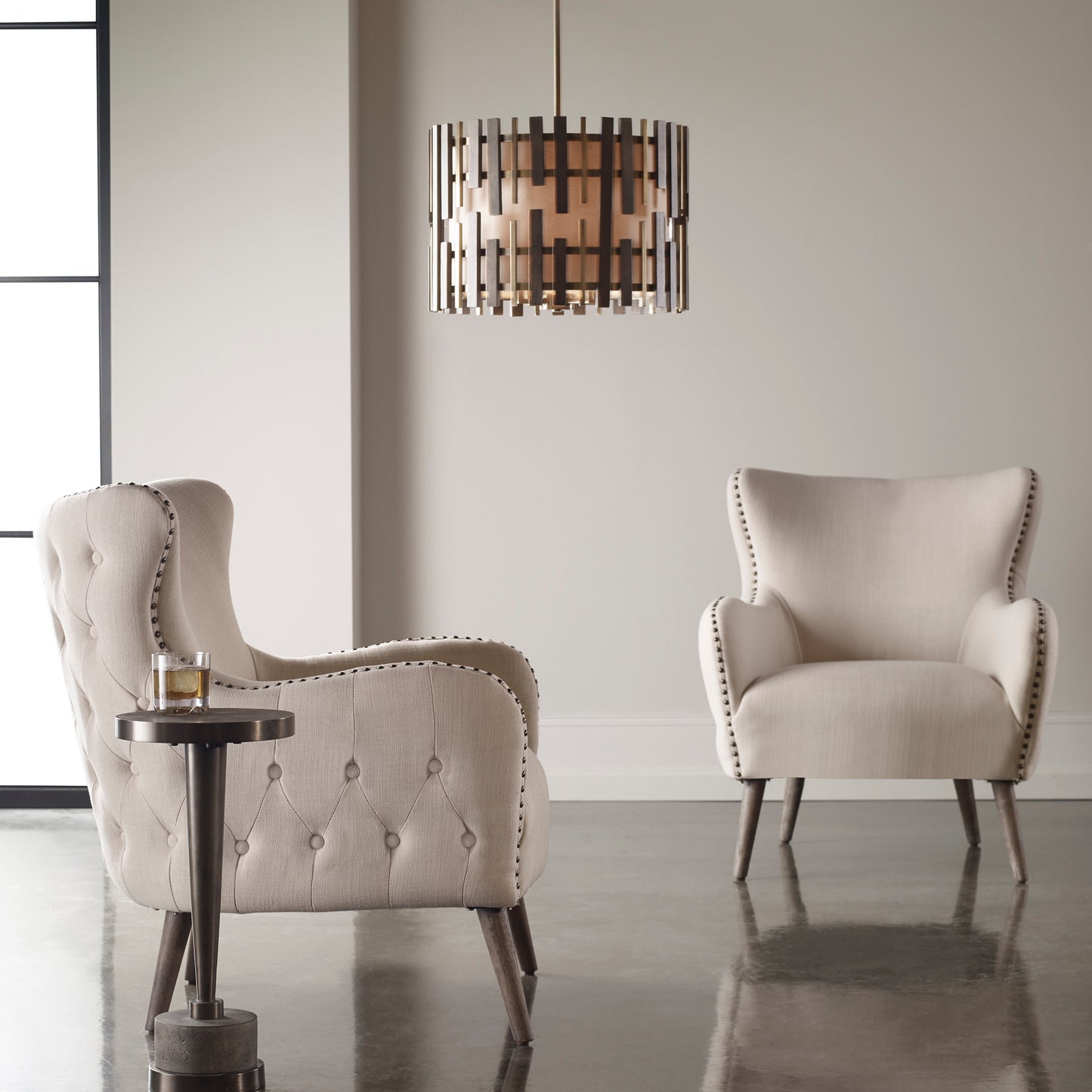 Uttermost 23500 Donya Cream Accent Chair