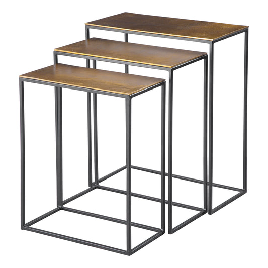 Uttermost 25050 Coreene Gold Nesting Tables Set/3
