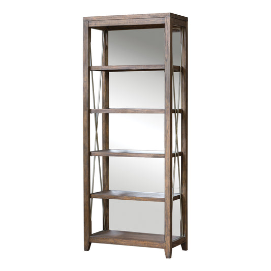 Uttermost 25434 Delancey Weathered Oak Etagere