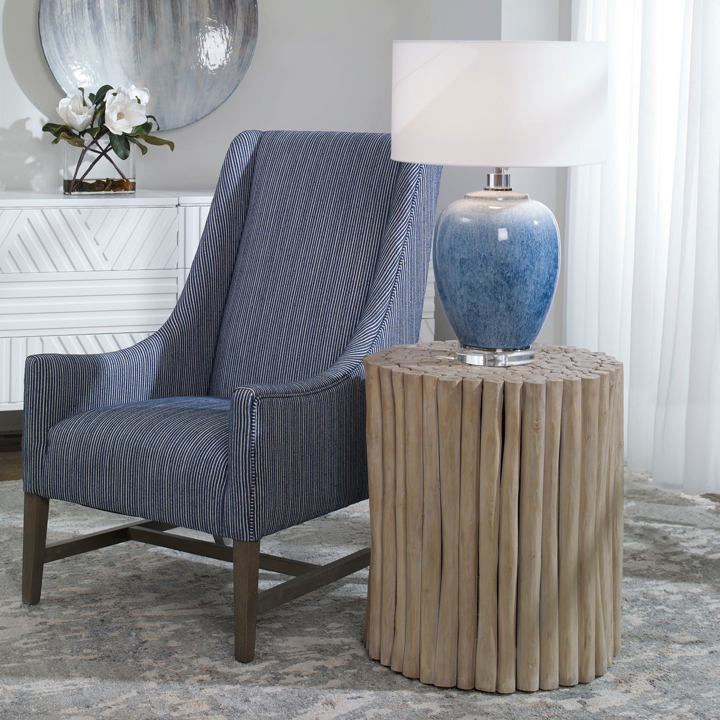 Uttermost 25439 Tectona Teak End Table