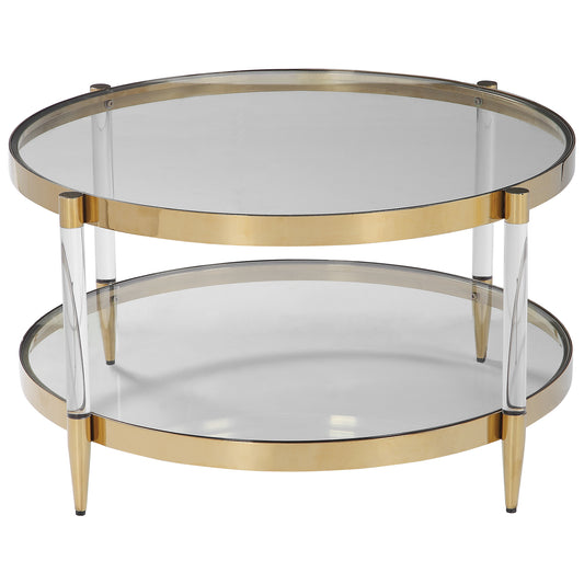 Uttermost 24895 Kellen Glass Coffee Table