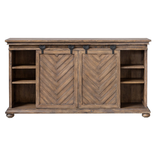 Uttermost 25445 Primalia Barn Door Media Console