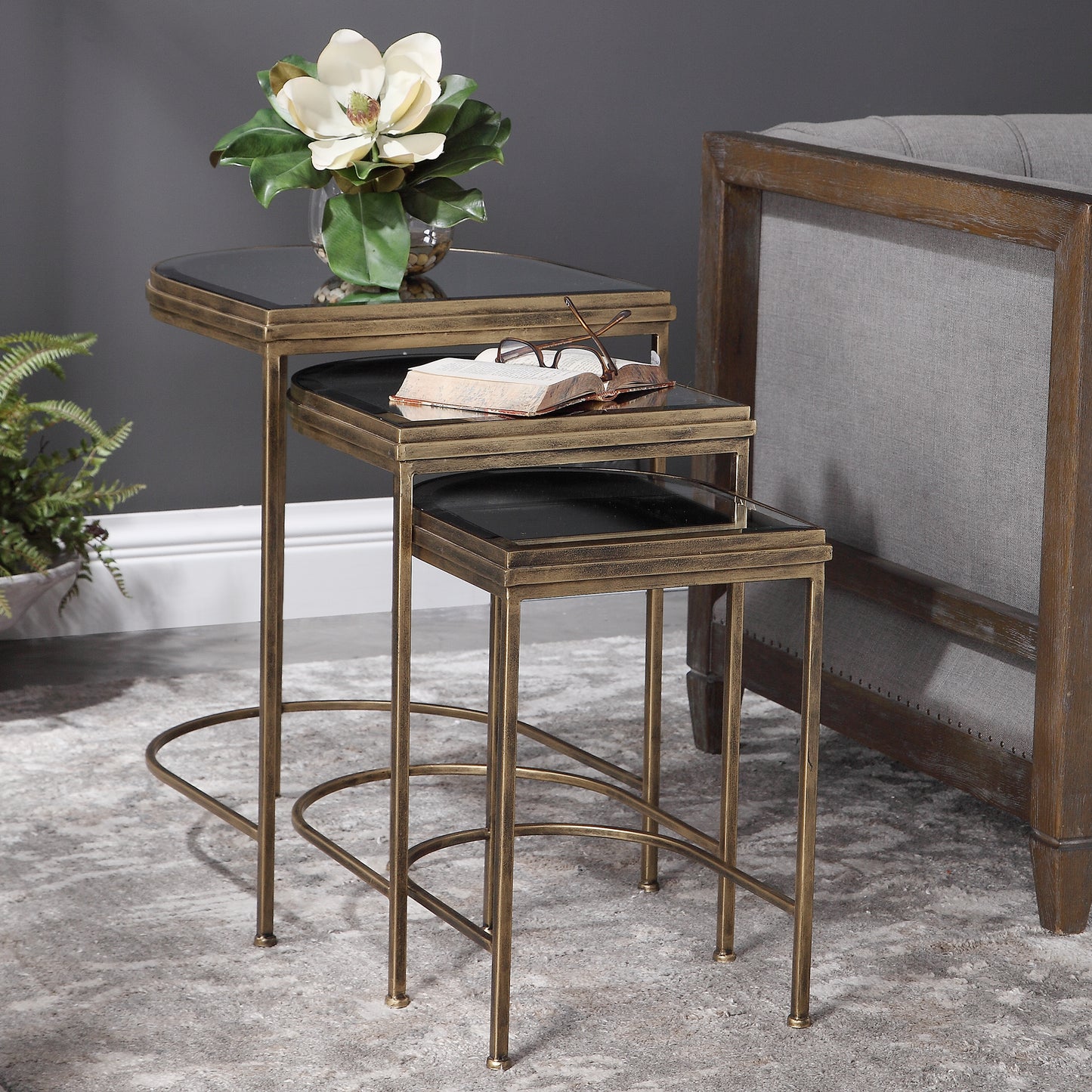 Uttermost 24908 India Nesting Tables, Set/3