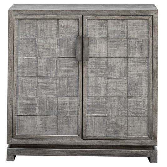 Uttermost 25444 Hamadi Distressed Gray 2 Door Cabinet