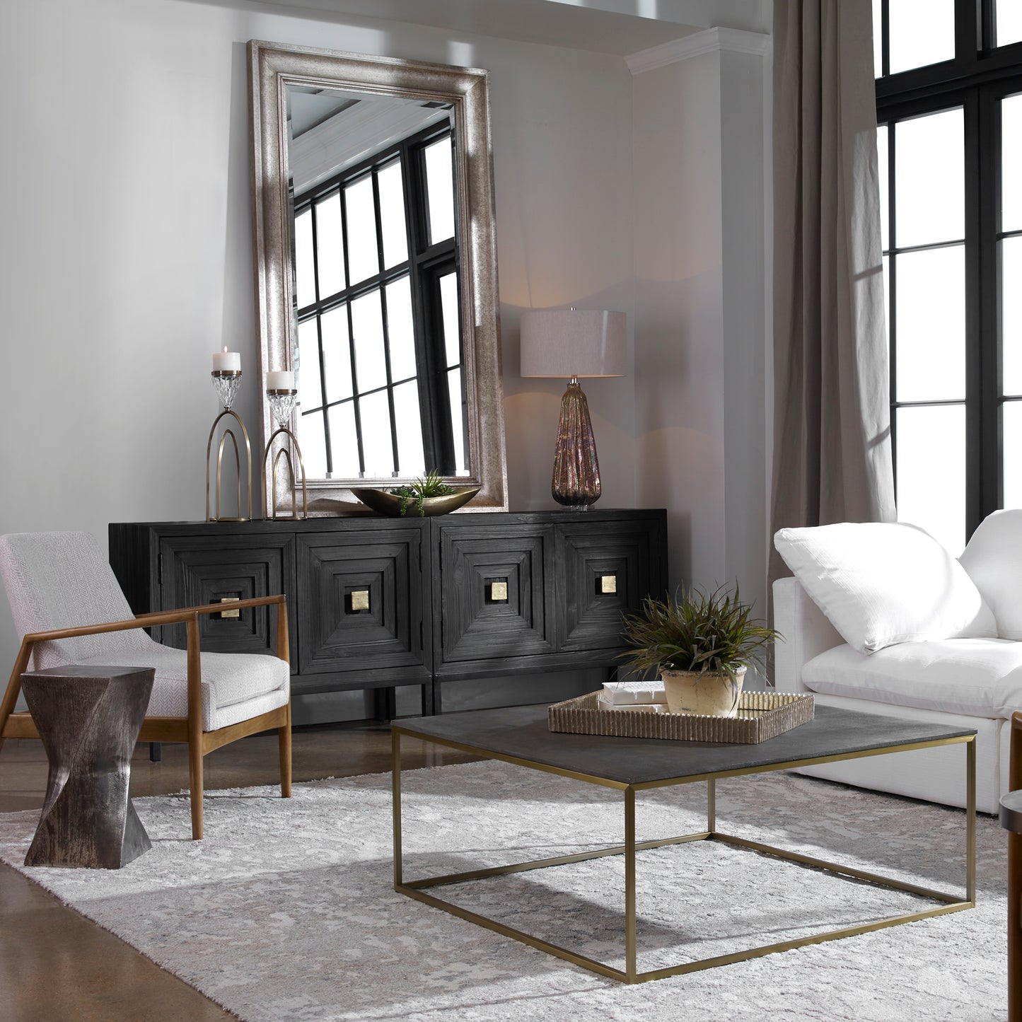 Uttermost 25370 Trebon Modern Coffee Table