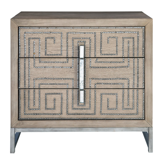 Uttermost 25369 Devya Gray Oak Accent Chest