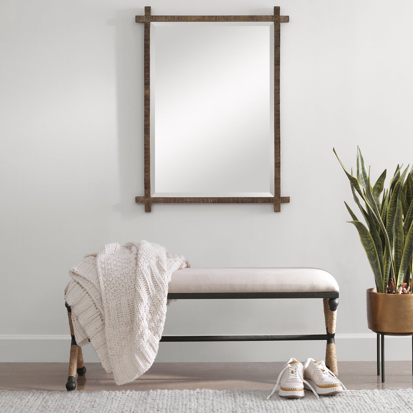 Uttermost 23528 Firth Oatmeal Bench