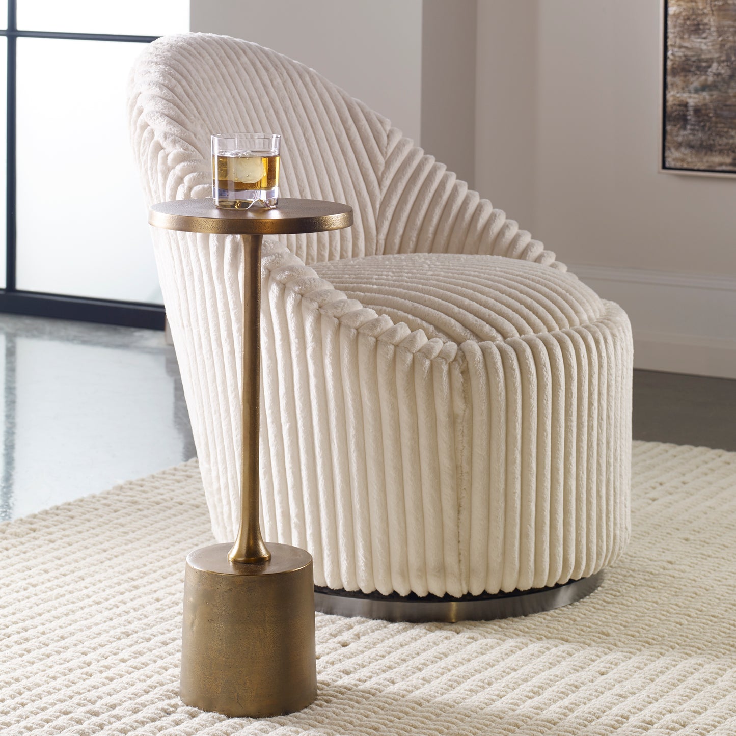 Uttermost 25061 Sanaga Drink Table Gold